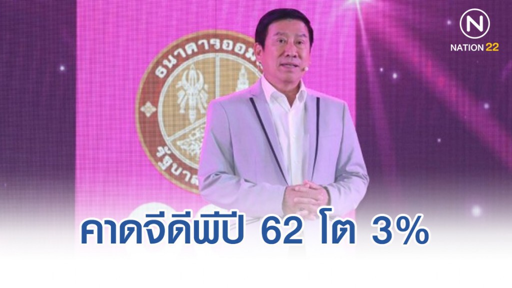 ออมสินคาดจีดีพีปี 62 โต 3% ออมสินคาดจีดีพีปี 62 โต 3%