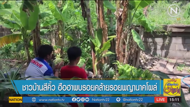 ฮือฮา! พบรอยคล้ายรอยพญานาค