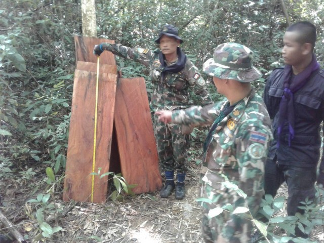 จับชาวกัมพูชา 8 คน ลักลอบตัดไม้ในฝั่งไทย