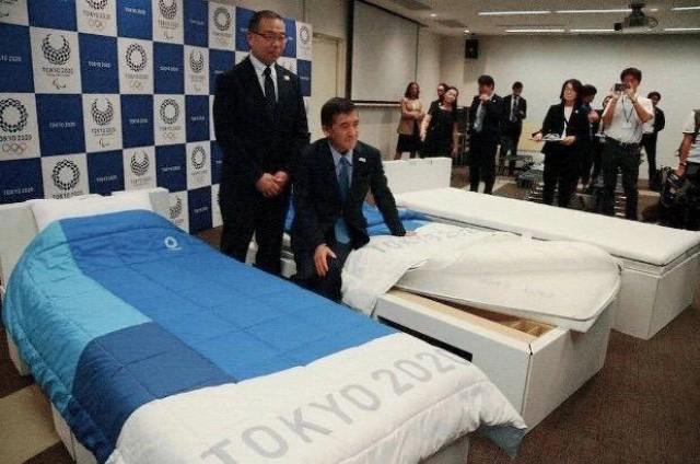 ญี่ปุ่นเปิดตัวเตียงกระดาษเพื่อใช้ในกีฬาโอลิมปิก 2020