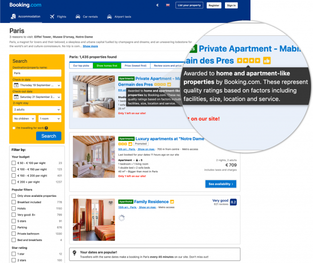 Booking.com เปิดตัวฟีเจอร์ใหม่