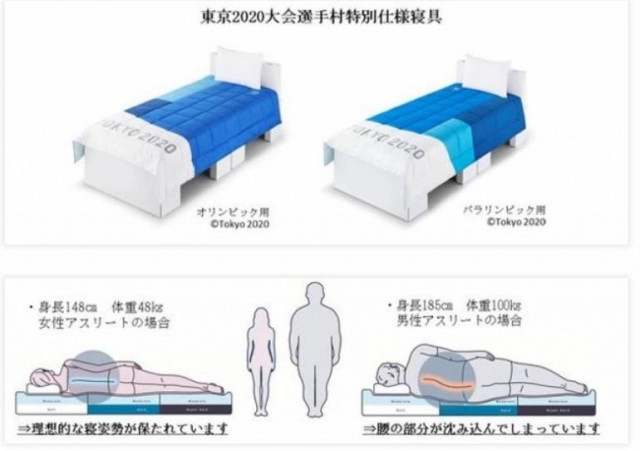 ญี่ปุ่นเปิดตัวเตียงกระดาษเพื่อใช้ในกีฬาโอลิมปิก 2020