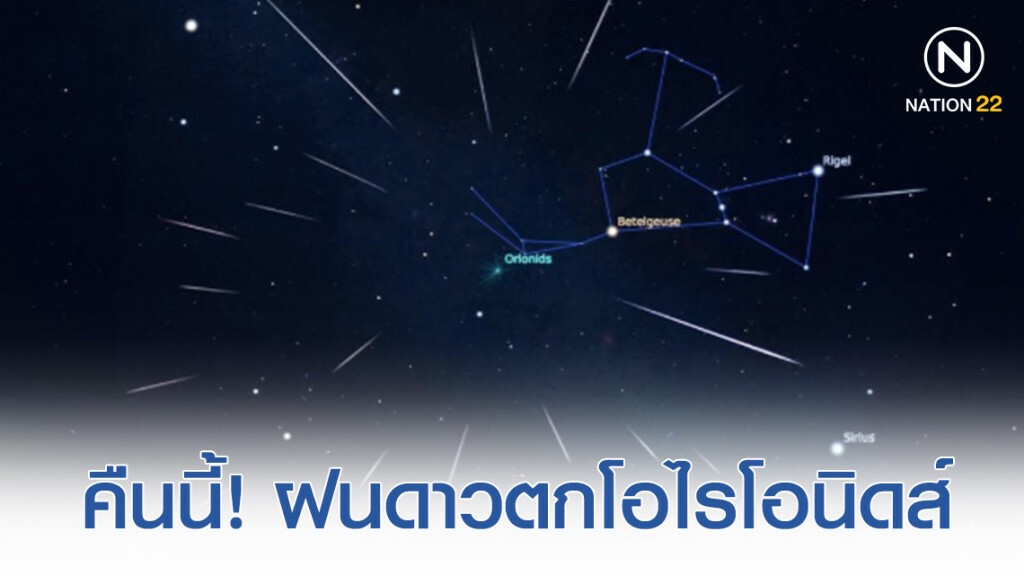 21-22 ตุลาคม ชวนชมฝนดาวตกโอไรโอนิดส์ 21-22 ตุลาคม ชวนชมฝนดาวตกโอไรโอนิดส์