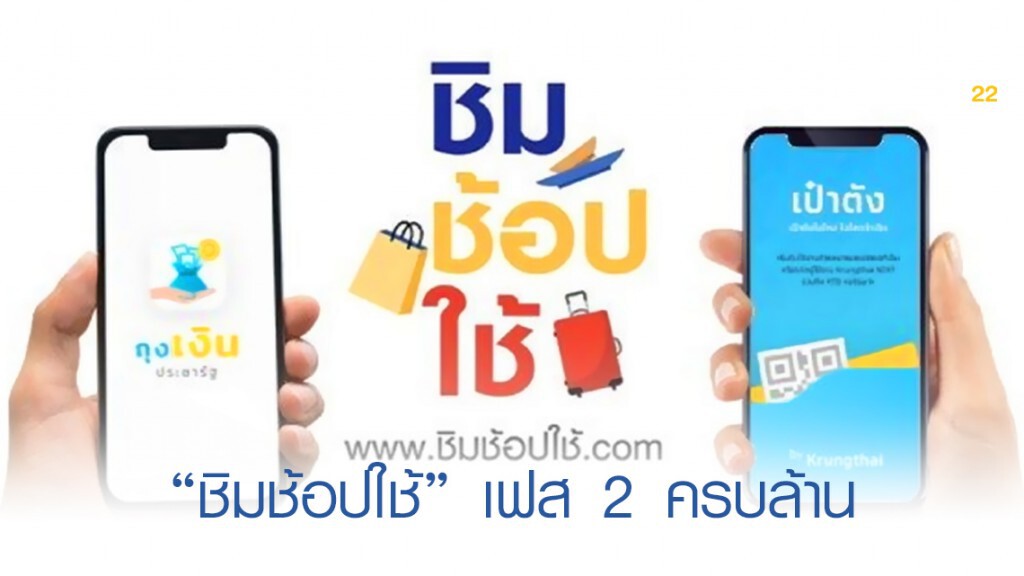 "ชิมช้อปใช้" เฟส 2 ครบล้าน "ชิมช้อปใช้" เฟส 2 ครบล้าน