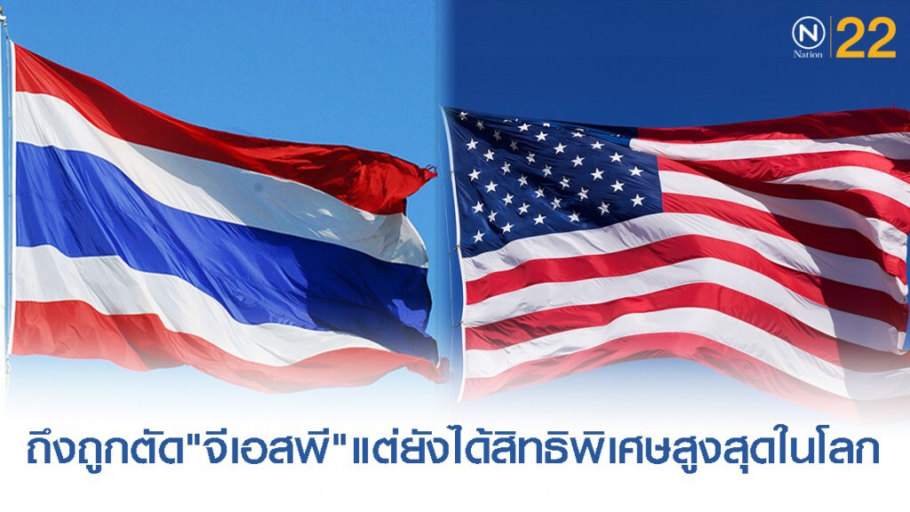 "สหรัฐฯ"โอ๋"ไทย"ถึงถูกตัด"จีเอสพี"แต่ยังได้สิทธิพิเศษสูงสุดในโลก