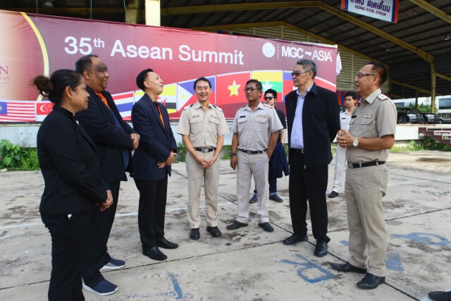 การท่าเรือฯ อำนวยความสะดวกพื้นที่รองรับรถประชุม ASEAN Summit