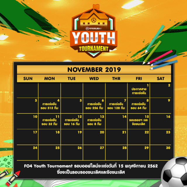 การีนาเปิดตัวการแข่งขัน Youth Tournament  บนเกมFIFAOnline 4