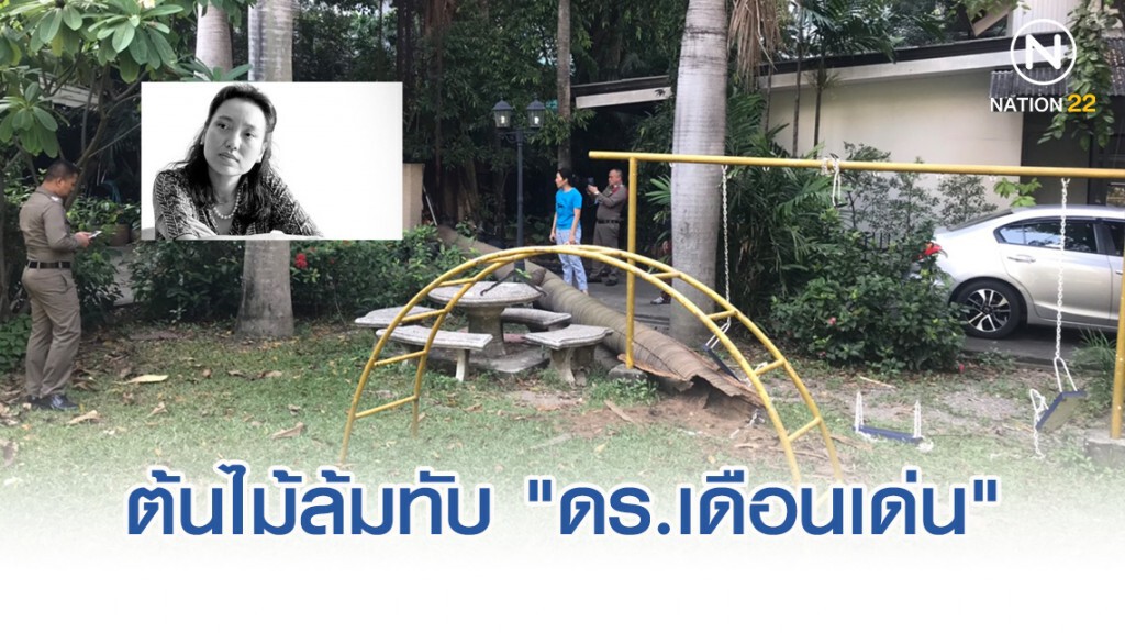 ต้นไม้ล้มทับ "ดร.เดือนเด่น นิคมบริรักษ์" เสียชีวิต ต้นไม้ล้มทับ "ดร.เดือนเด่น นิคมบริรักษ์" เสียชีวิต