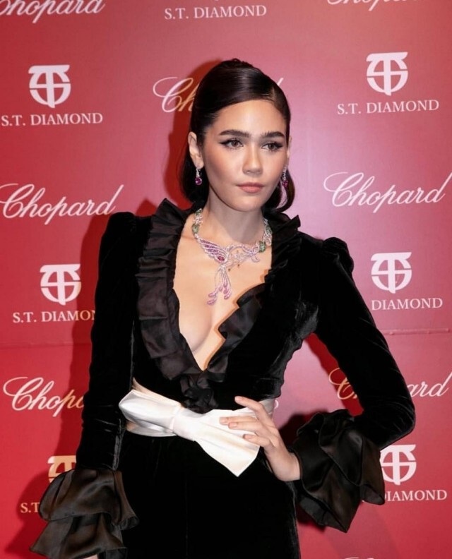 เผยภาพลุคสุดปัง "ชมพู่ อารยา" ร่วมงานดินเนอร์อลังการ