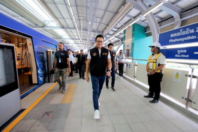 "สกลธี" เผย รถไฟฟ้าสายสีเขียว จะเปิดเพิ่มอีก 4 สถานี