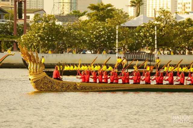 ฝึกซ้อมขบวนเรือพระราชพิธิ ในการเสด็จพระราชดำเนินเลียบพระนคร