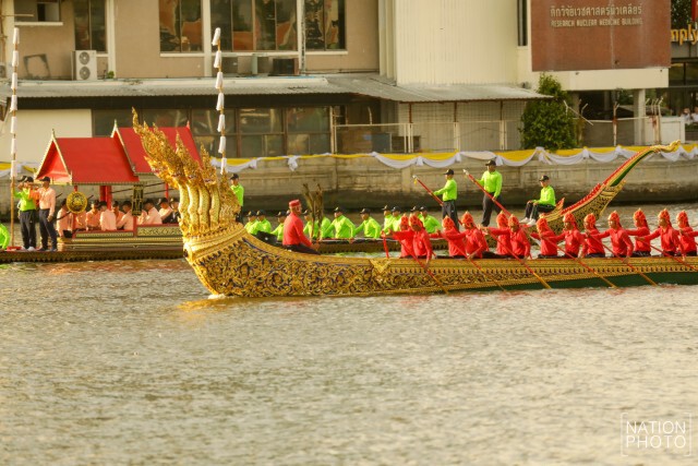 ฝึกซ้อมขบวนเรือพระราชพิธิ ในการเสด็จพระราชดำเนินเลียบพระนคร
