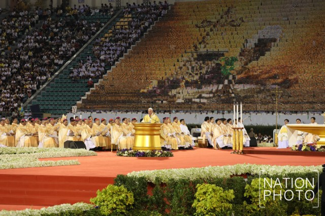 โป๊ปฟรานซิส เสด็จทรงประกอบพิธีมิสซา