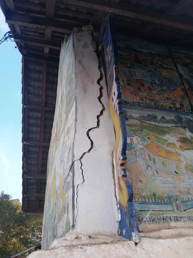 เปิดภาพความเสียหายจากแผ่นดินไหว ที่เมือง-โรงไฟฟ้าหงสา แขวงไซยะบุรี สปป.ลาว