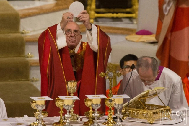 โป๊ปฟรานซิส เสด็จประกอบพิธีมิสซา ที่อาสนวิหารอัสสัมชัญ บางรัก