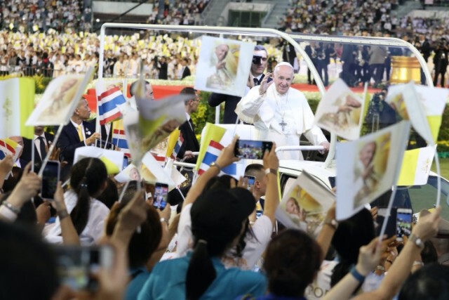ภาพเหตุการณ์ประวัติศาสตร์ "สมเด็จพระสันตะปาปาฟรังซิส" เยือนประเทศไทย อย่างเป็นทางการ
