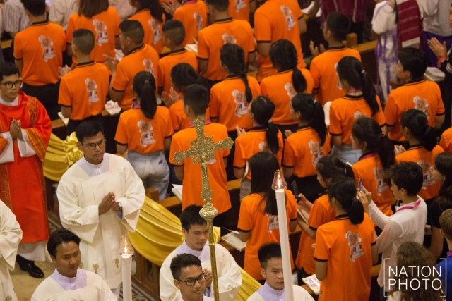 โป๊ปฟรานซิส เสด็จประกอบพิธีมิสซา ที่อาสนวิหารอัสสัมชัญ บางรัก