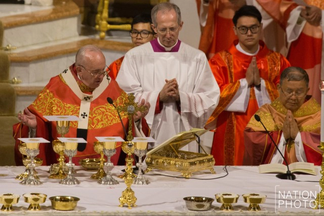 โป๊ปฟรานซิส เสด็จประกอบพิธีมิสซา ที่อาสนวิหารอัสสัมชัญ บางรัก