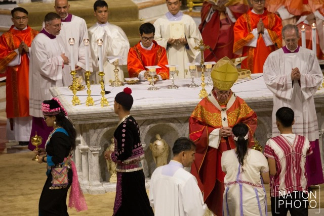 โป๊ปฟรานซิส เสด็จประกอบพิธีมิสซา ที่อาสนวิหารอัสสัมชัญ บางรัก