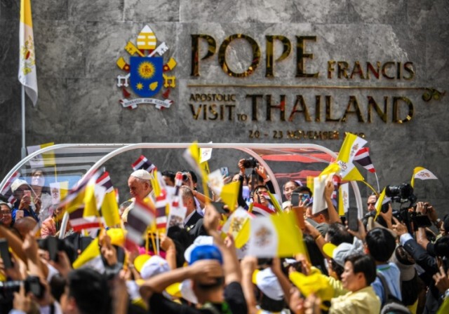 ภาพเหตุการณ์ประวัติศาสตร์ "สมเด็จพระสันตะปาปาฟรังซิส" เยือนประเทศไทย อย่างเป็นทางการ