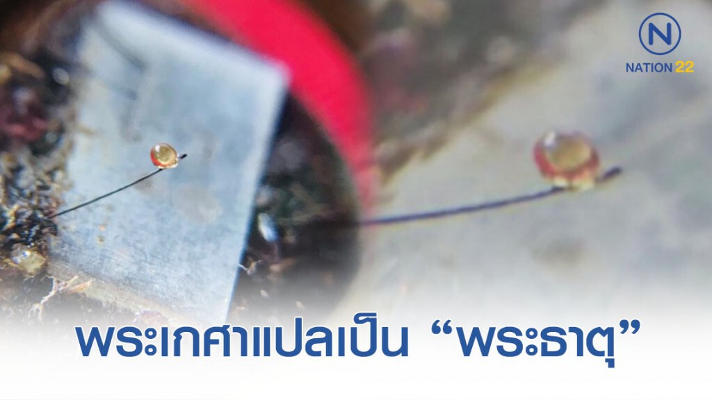 เส้นเกศาแปรเป็นพระธาตุ