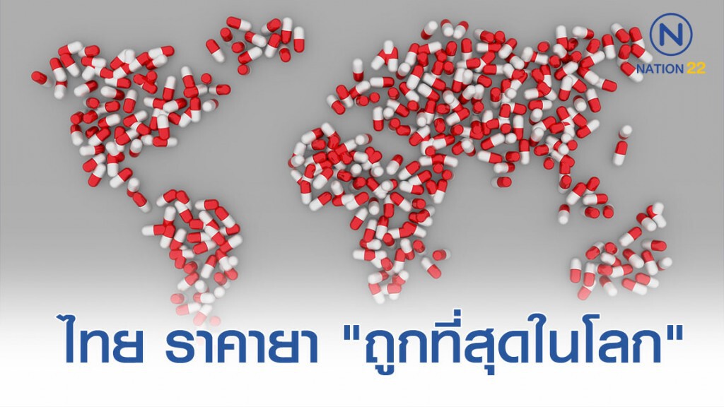 ไทยติดอันดับ 1 ราคายา "ถูกที่สุดในโลก"
