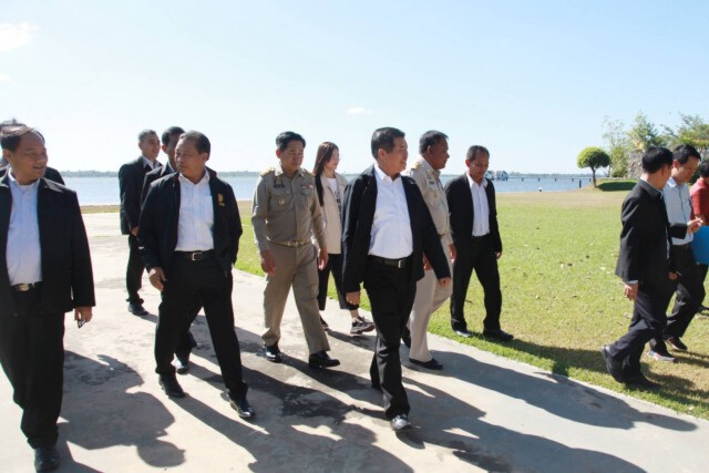 นิพนธ์ ตรวจอ่างเก็บน้ำห้วยเสนง จ.สุรินทร์ รับภัยแล้ง "มั่นใจ แล้งนี้เมืองสุรินทร์ ไม่ขาดน้ำ"