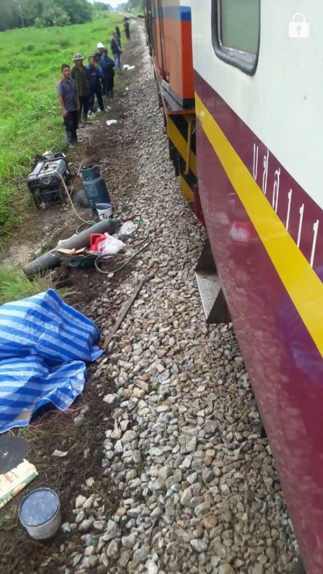 รถไฟใต้ให้บริการทุกขบวนแล้ว หลังจากซ่อมรางที่ถูกโจรใต้วางระเบิดแล้วเสร็จ