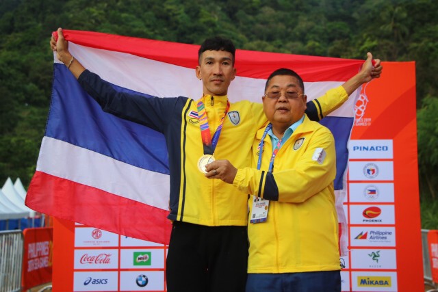 "กีรติ" โชว์ลีลาปั่นเสือภูเขาขั้นเทพ คว้าทองแรกเป็นทางการให้ทัพไทย "เสธ.หมึก" มั่นใจได้ 2 ทองตามเป้า
