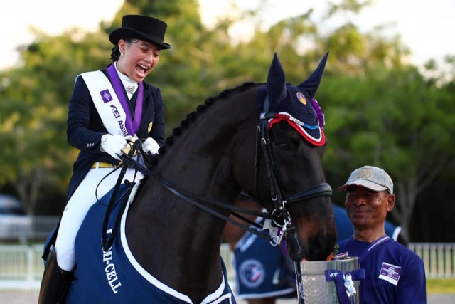 พระองค์หญิงสิริวัณณวรีฯทรงคว้าเหรียญทองศิลปะบังคับม้า