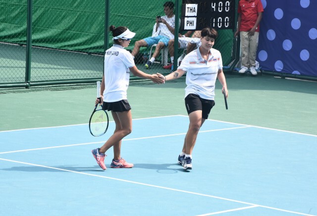 เทนนิสหญิงคู่ไทยทะลุเข้ารอบรองตุนเหรียญทอง-คู่ชายร่วงตกรอบ