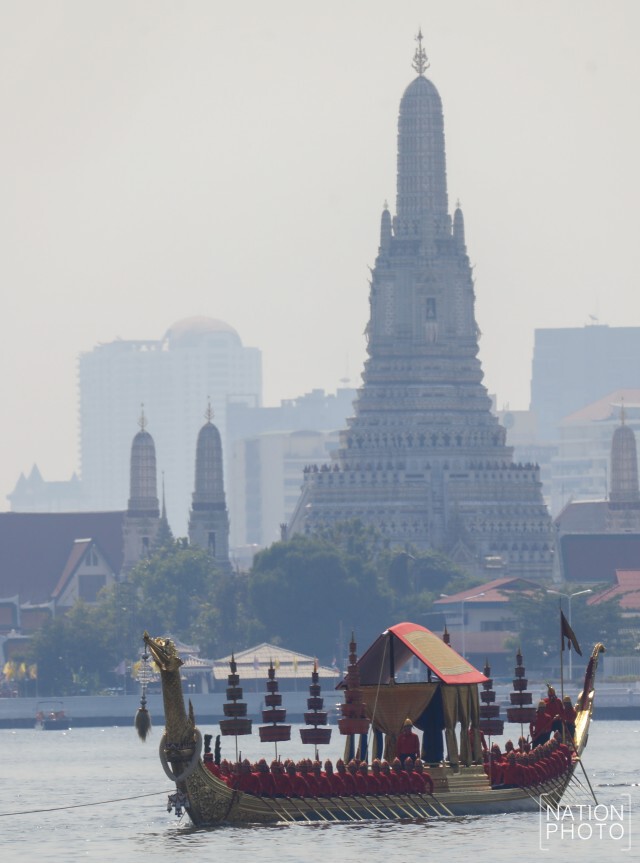 เปิดภาพ การซ้อมขบวนเรือพระราชพิธี ครั้งสุดท้าย