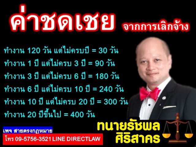 ทนายรัชพล ชี้ เลิกจ้างไม่เป็นธรรม ก็ต้องจ่ายค่าชดเชย!