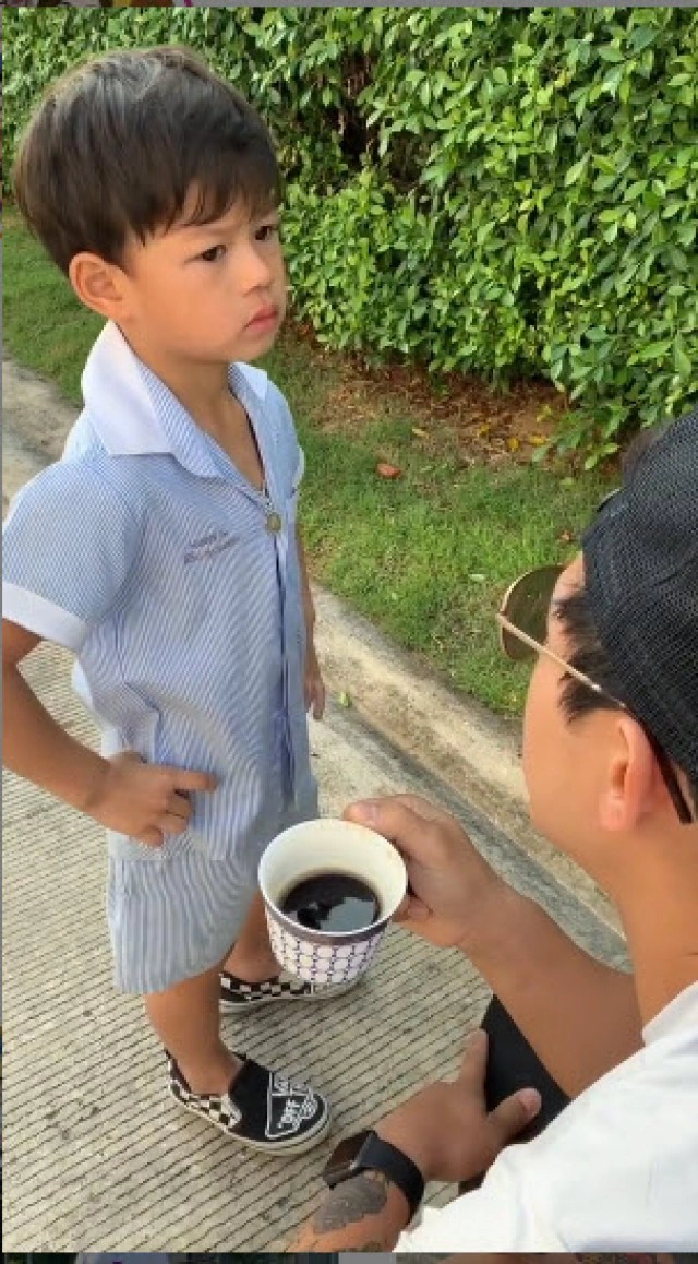 กาย พาลูกขึ้นโรงพัก เหตุทำผิดบ่อยครั้ง