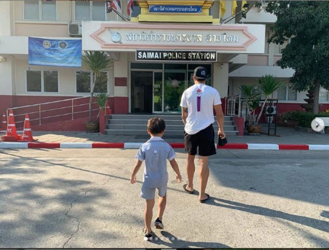 กาย พาลูกขึ้นโรงพัก เหตุทำผิดบ่อยครั้ง