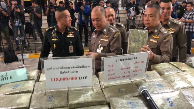 ปส. สกัดขบวนการลอบขนกัญชา ยึดกัญชากว่า 1,000 กก.