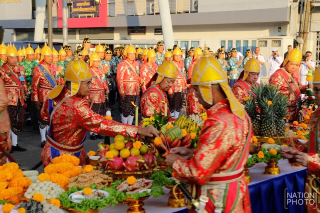"กองทัพเรือ" จัดพิธีบวงสรวงแม่ย่านางเรือพระราชพิธี