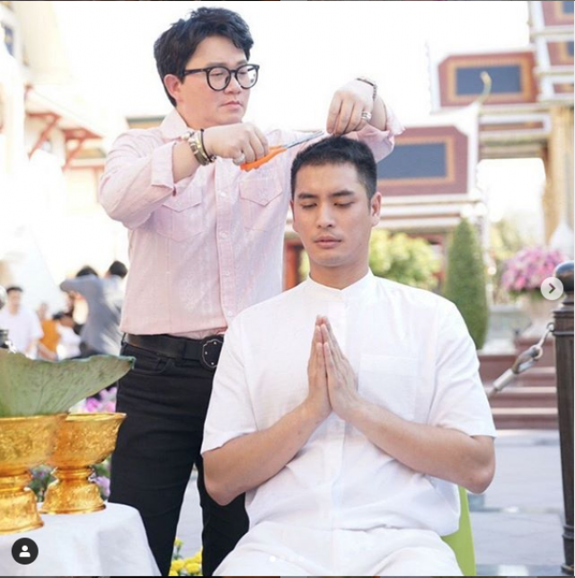 ปั่นจั่น อุปสมบท ได้ฉายาทางธรรม "ธัมมะโชโต"