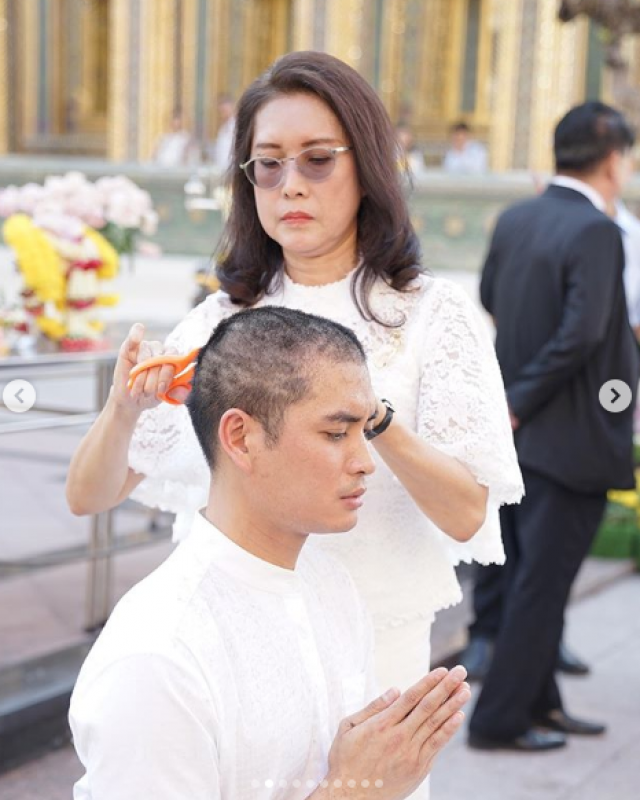 ปั่นจั่น อุปสมบท ได้ฉายาทางธรรม "ธัมมะโชโต"