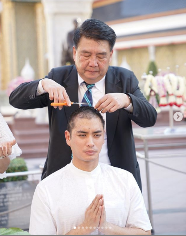 ปั่นจั่น อุปสมบท ได้ฉายาทางธรรม "ธัมมะโชโต"