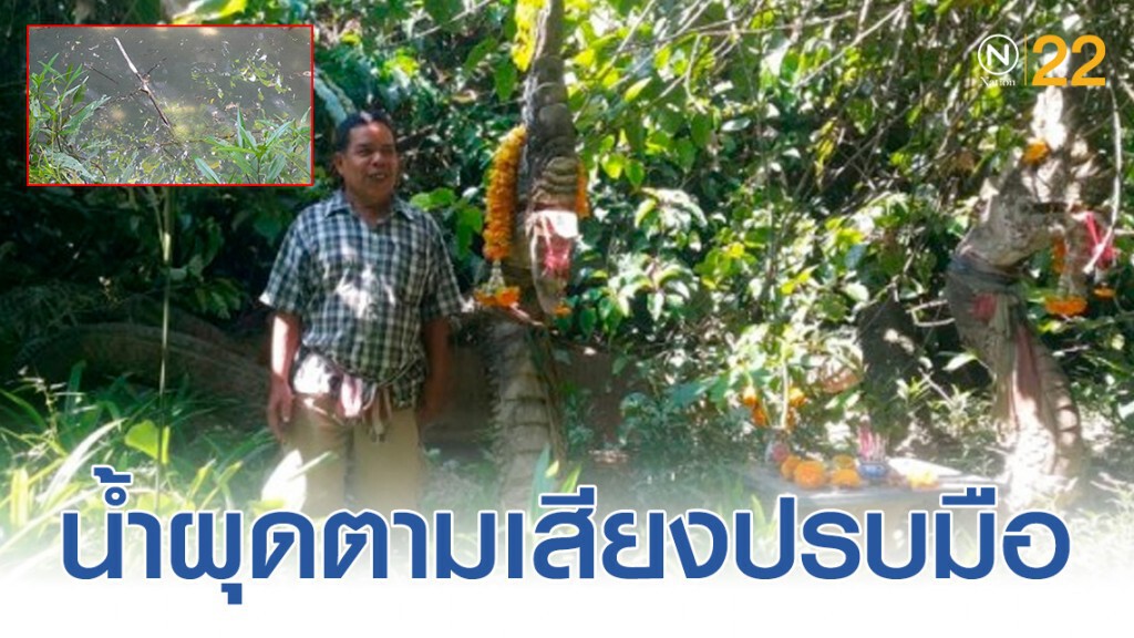 "ชาวบ้าน" พบบ่อวังพญานาคกลางป่าชุมชน มีน้ำผุดตามเสียงปรบมือ "ชาวบ้าน" พบบ่อวังพญานาคกลางป่าชุมชน มีน้ำผุดตามเสียงปรบมือ