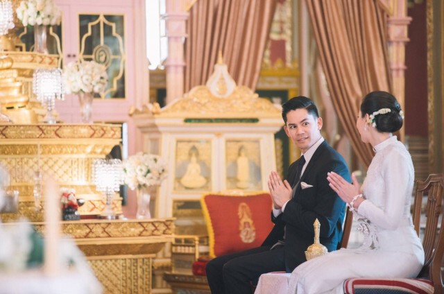 "ศรีริต้า เจนเซ่น" พร้อม "กรณ์ ณรงค์เดช" เข้าเฝ้ากราบสักการะ สมเด็จพระสังฆราช