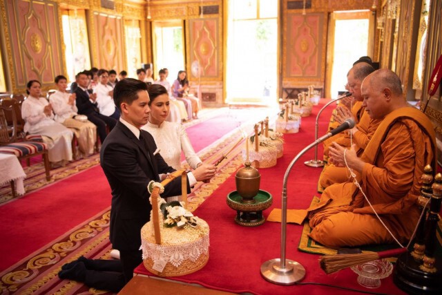 "ศรีริต้า เจนเซ่น" พร้อม "กรณ์ ณรงค์เดช" เข้าเฝ้ากราบสักการะ สมเด็จพระสังฆราช