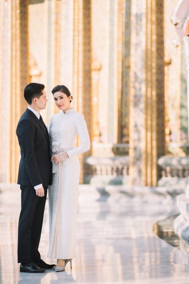 "ศรีริต้า เจนเซ่น" พร้อม "กรณ์ ณรงค์เดช" เข้าเฝ้ากราบสักการะ สมเด็จพระสังฆราช