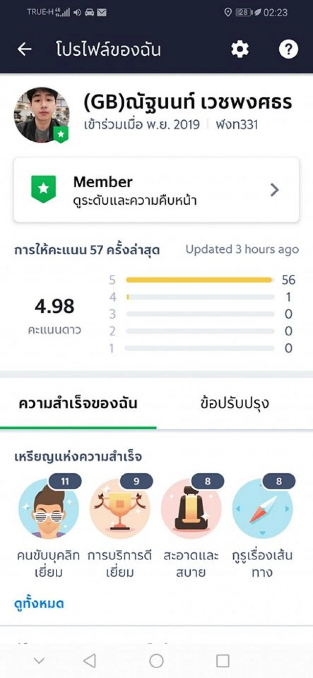 โซเชียลแห่แชร์! หนุ่ม Grab ใจดี ส่งผู้โดยสารตาบอดฟรี