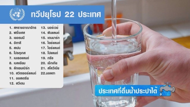 ประเทศที่ดื่มน้ำประปาได้