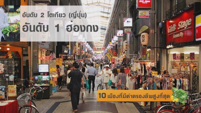 10 เมืองที่มีค่าครองชีพสูงที่สุด