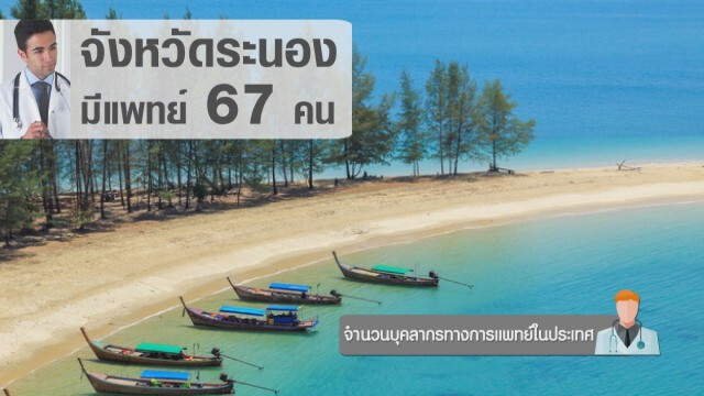 จำนวนบุคลากรทางการแพทย์ในประเทศ