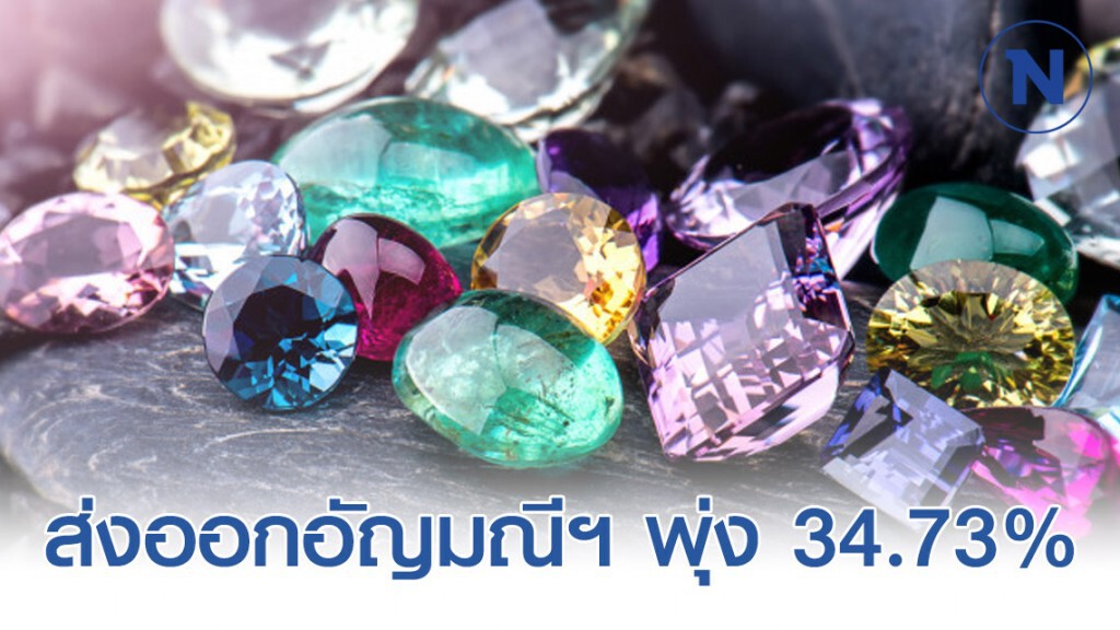 ส่งออกอัญมณีฯ พุ่ง 34.73%