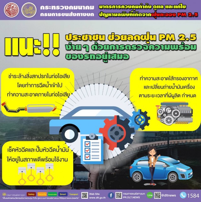ขนส่งฯ ตรวจเข้มควันดำรถโดยสาร-รถบรรทุกทั่วประเทศ